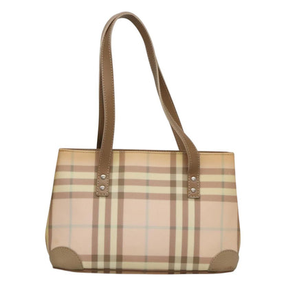 Burberry Nova Check Beige Canvas Handbag ( )