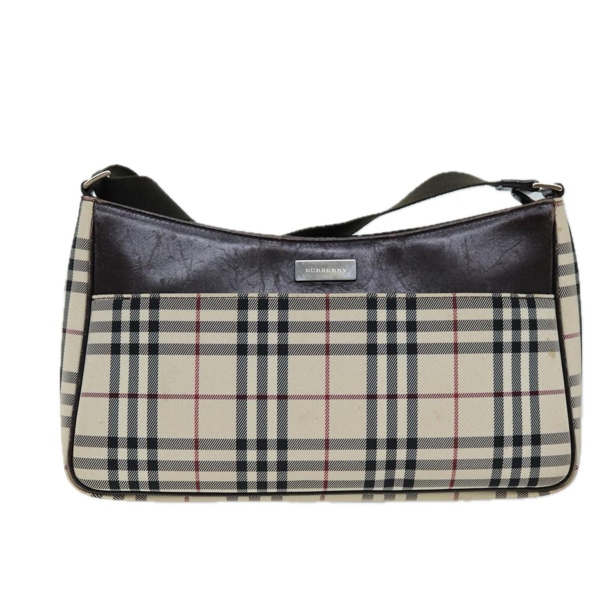 Burberry Brand Canvas White Shoulder Bag Style 2