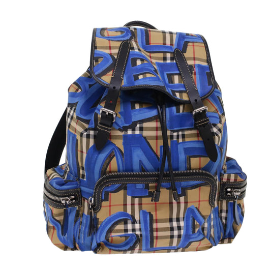 Burberry Backpack Brand Canvas Blue