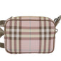 Burberry Nova Brand Canvas Pink Shoulder Bag