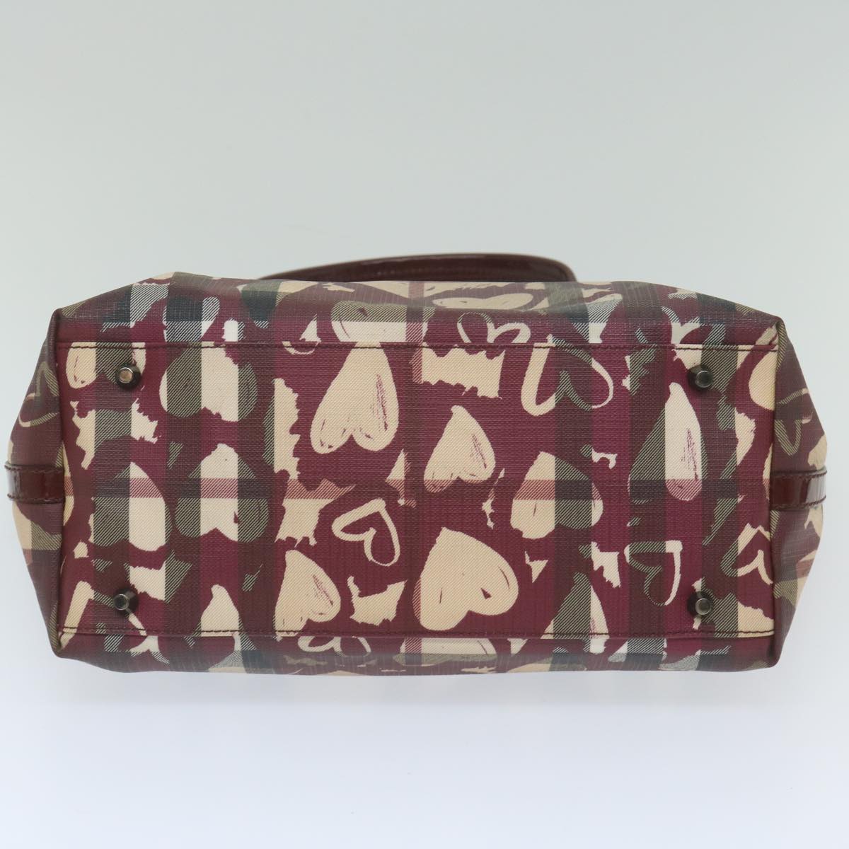 Burberry Nova Brand Canvas Red Tote Bag