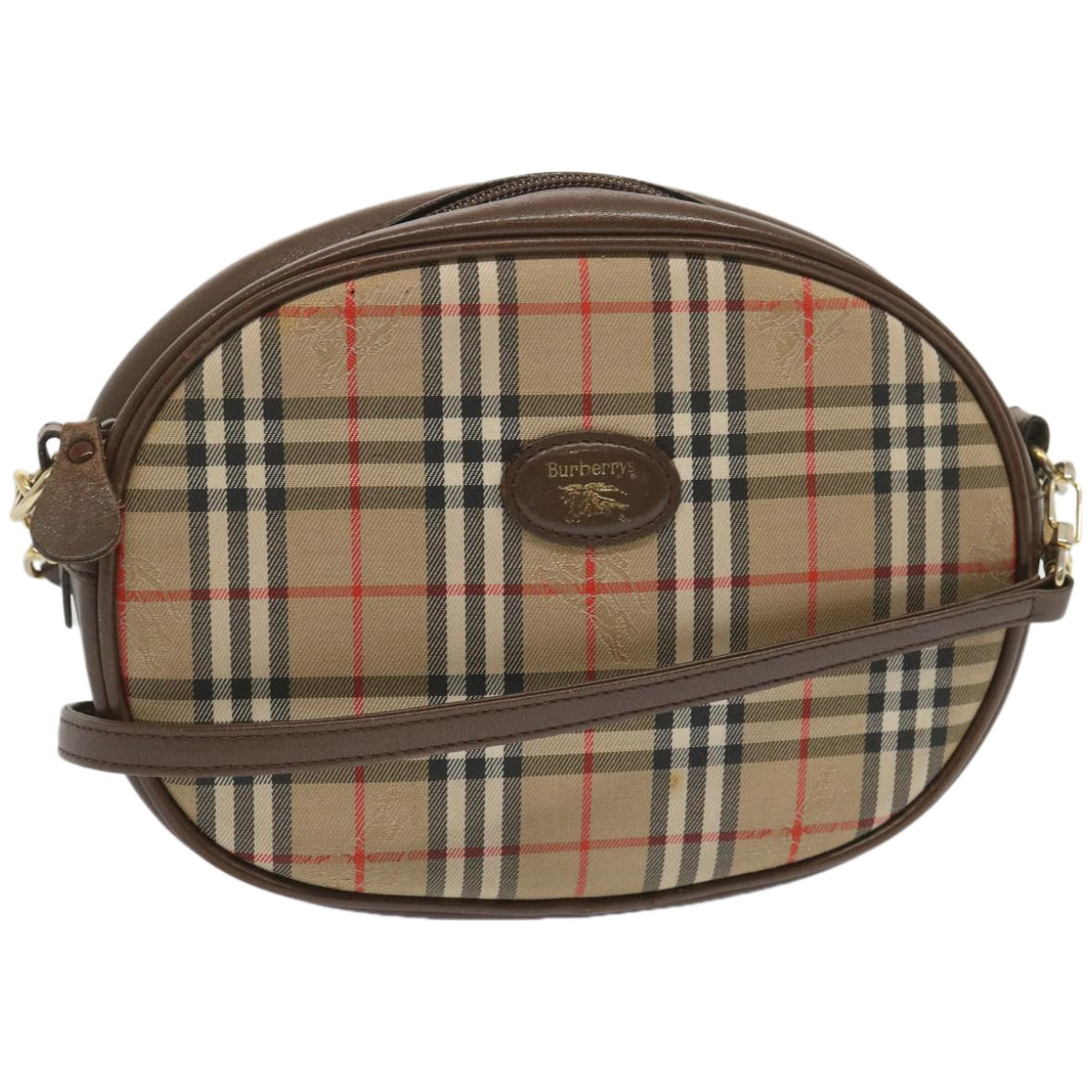 Burberry Nova Brand Canvas White Shoulder Bag Style 29