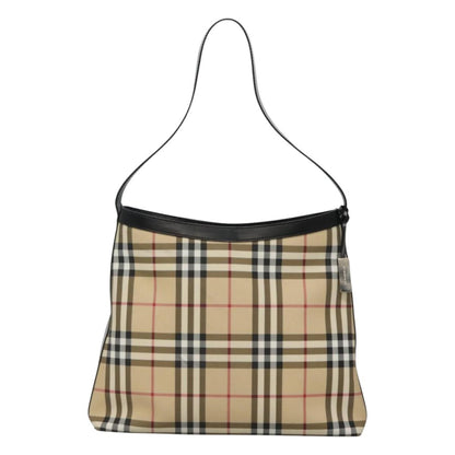 Burberry Nova Check Beige Canvas Shoulder Bag ( )