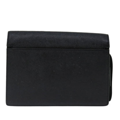 Burberry Brand Collector Leather Black Clutch Bag