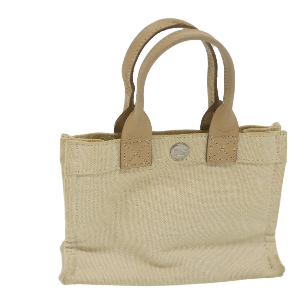 Burberry Label Brand Canvas Blue Handbag Style 6