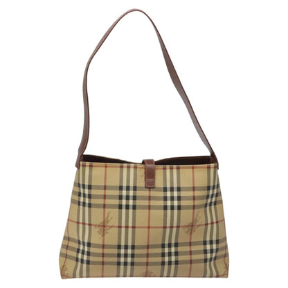 Burberry Nova Check Beige Canvas Shoulder Bag ( )