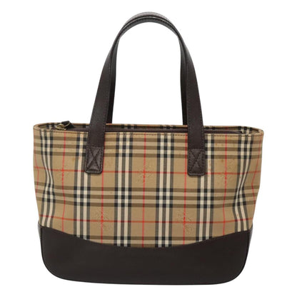 Burberry Nova Check Beige Canvas Handbag ( )