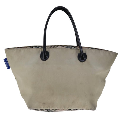 Burberry Nova Check Beige Synthetic Handbag ( )