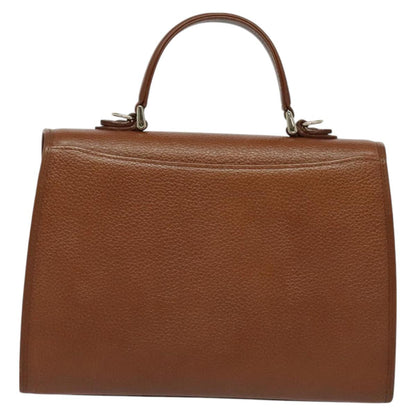 Burberry Nova Check Brown Leather Handbag ( )