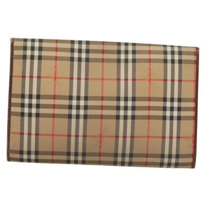 Burberry Nova Check Beige Canvas Clutch Bag ( )