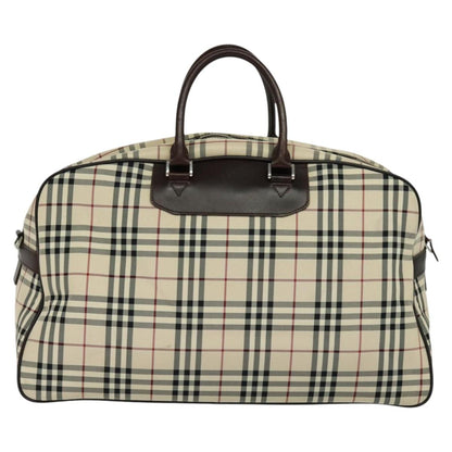 Burberry Nova Check Beige Canvas Travel Bag ( )