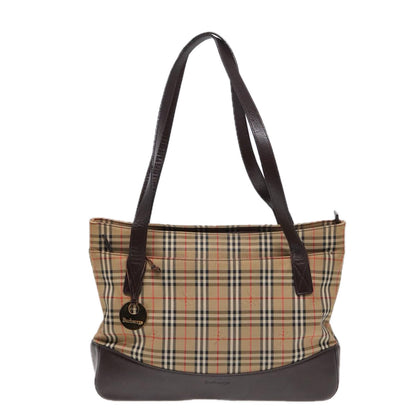 Burberry Nova Brand Canvas White Shoulder Bag Style 48