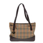 Burberry Nova Brand Canvas White Shoulder Bag Style 48
