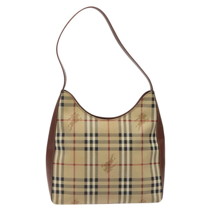 Burberry Haymarket Beige Canvas Shoulder Bag ( )
