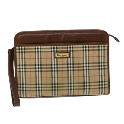 Burberry Brand Canvas White Clutch Bag Style 7