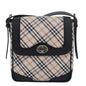 Burberry Nova Brand Canvas White Shoulder Bag Style 44