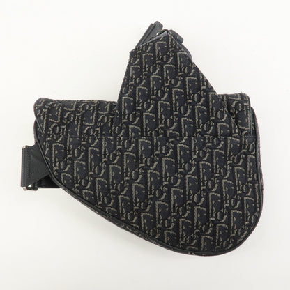 Christian Dior Oblique Saddle Jacquard Canvas Leather Waist Bag Rovelle Bags