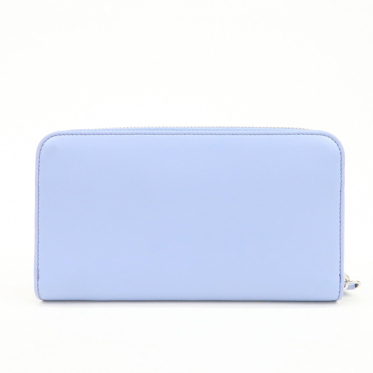 FENDI Plexiglass Studs Round Zippy Long Wallet Light Blue 8M0299 Rovelle Bags