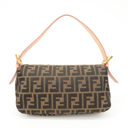 FENDI Zucca Canvas Leather Shoulder Bag Brown Pink Beige 26725 Rovelle Bags