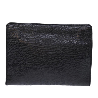 Burberry Brand Leather Black Clutch Bag Style 4