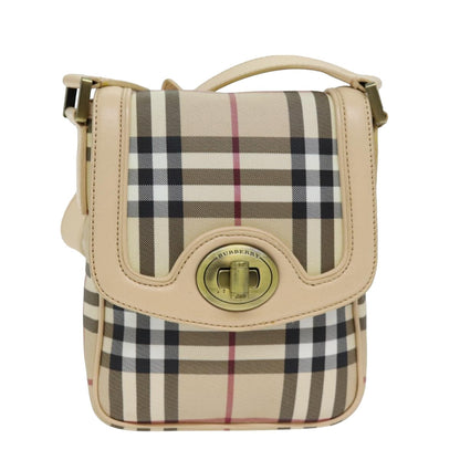 Burberry Nova Brand Canvas Red Shoulder Bag