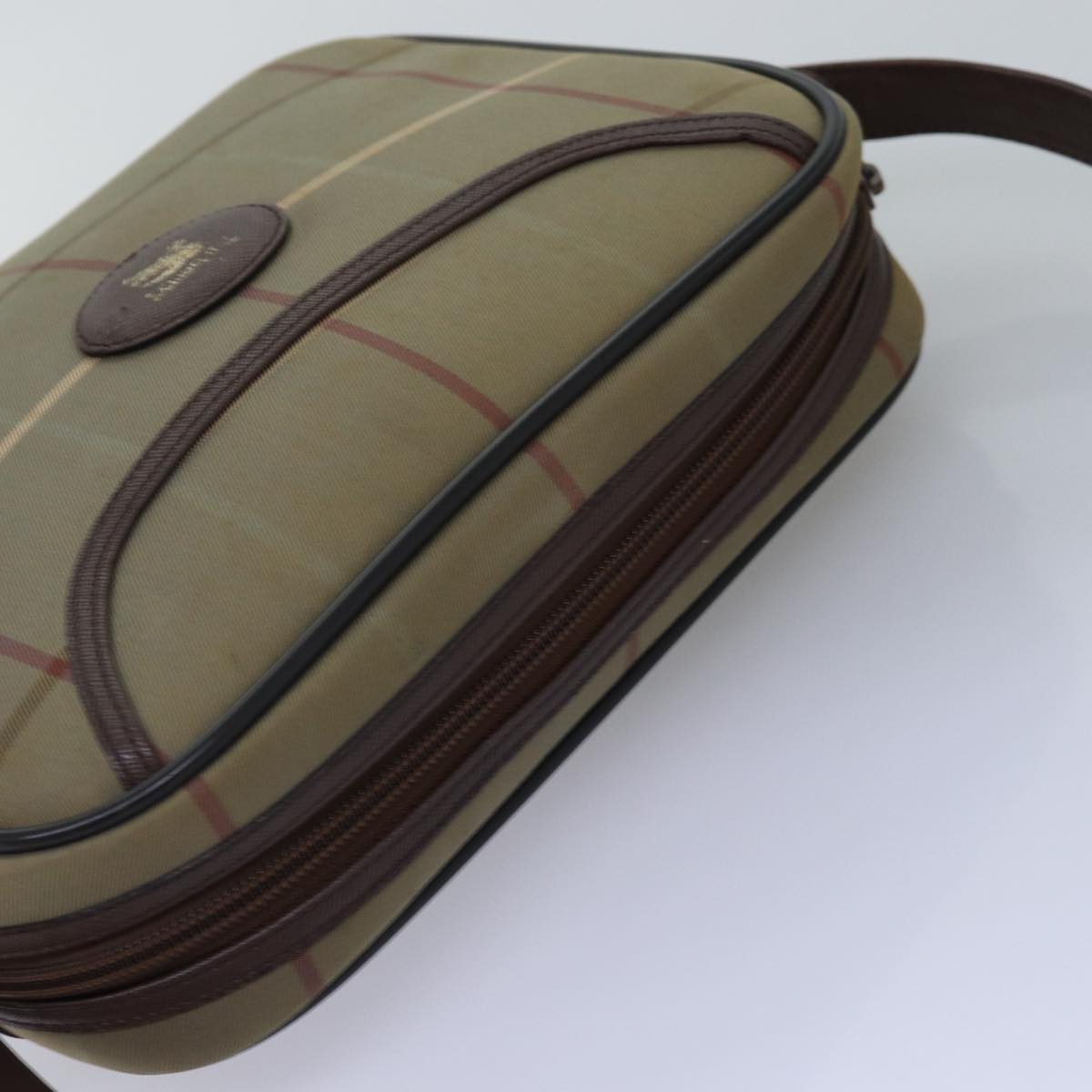 Burberry Brand Canvas White Shoulder Bag Style 21
