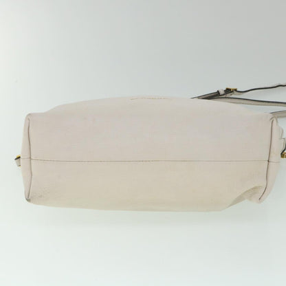 Burberry Brand Leather White Shoulder Bag Style 2