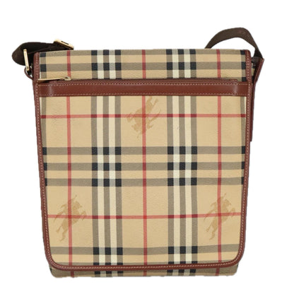 Burberry Nova Check Beige Canvas Shoulder Bag ( )