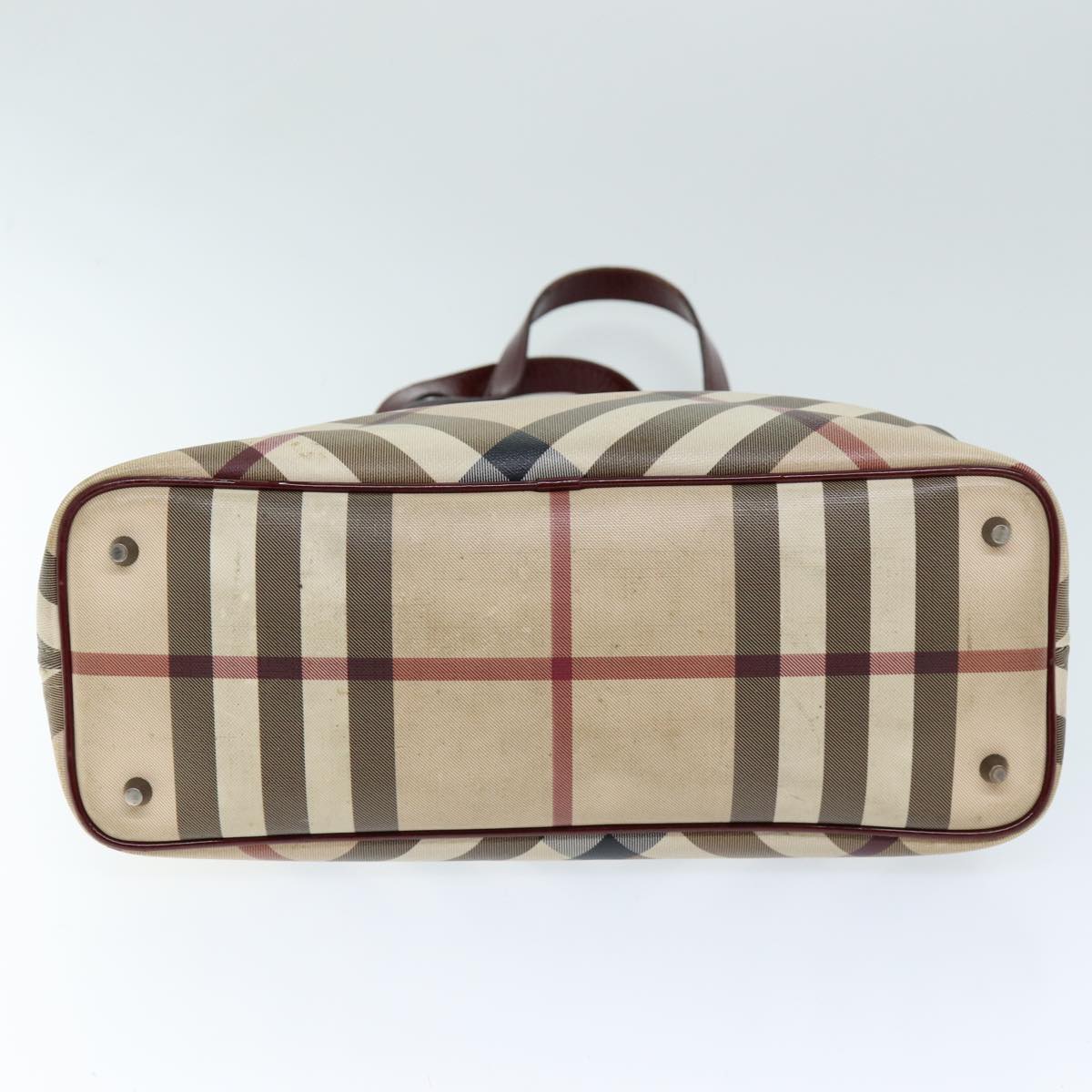 Burberry Nova Brand Canvas White Shoulder Bag Style 4