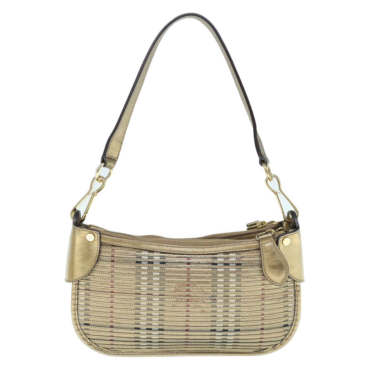 Burberry Brand Leather Gold Shoulder Bag Style 2