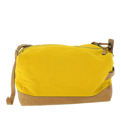 Burberry Brand Canvas Yellow Shoulder Bag