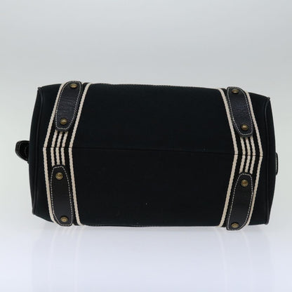 Burberry Label Brand Canvas Black Handbag