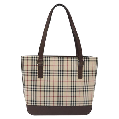 Burberry Nova Check Beige Canvas Handbag ( )
