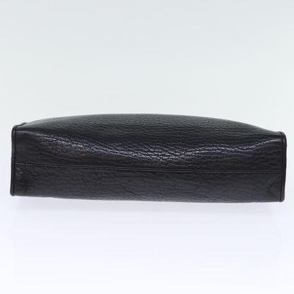 Burberry Brand Leather Black Clutch Bag Style 4