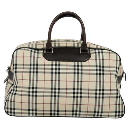 Burberry Nova Check Beige Nylon Travel Bag ( )