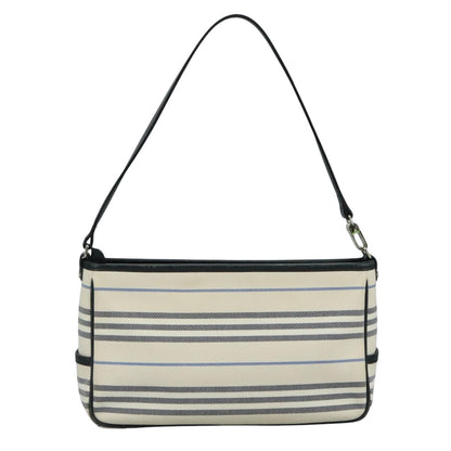 Burberry White Canvas Shoulder Bag ( )