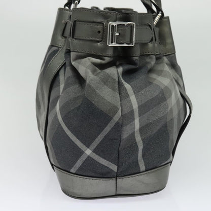 Burberry Nova Check Black Canvas Tote Bag ( )