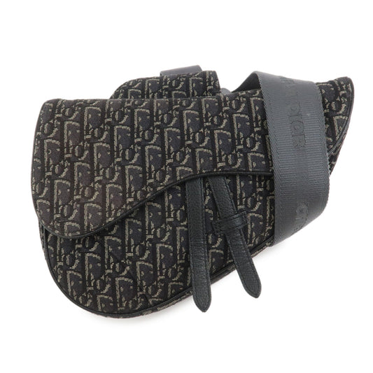 Christian Dior Oblique Saddle Jacquard Canvas Leather Waist Bag Rovelle Bags