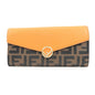 FENDI Zucca Baguette Continental Wallet 8M0251 Brown Orange 8M0251 Rovelle Bags