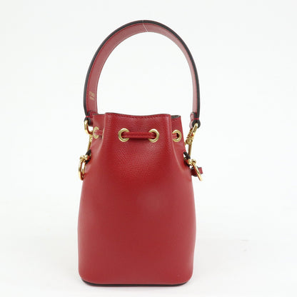 FENDI Mon Tresor Leather 2Way Bag Hand Bag Shoulder Bag Red 8BS010 Rovelle Bags