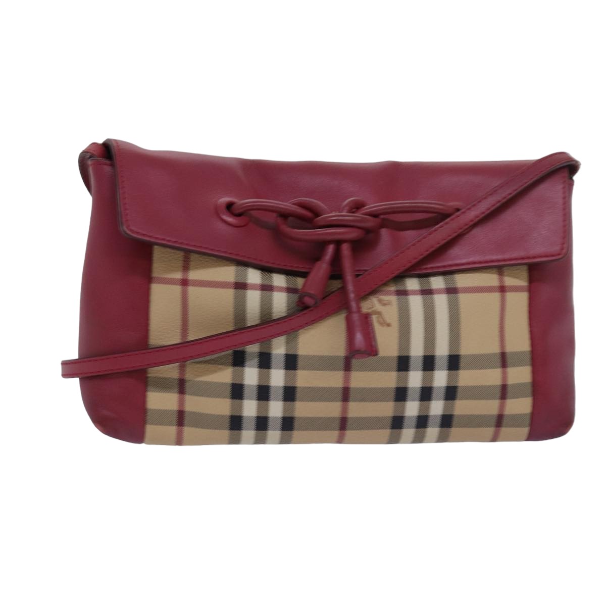 Burberry Nova Brand Canvas White Shoulder Bag Style 57