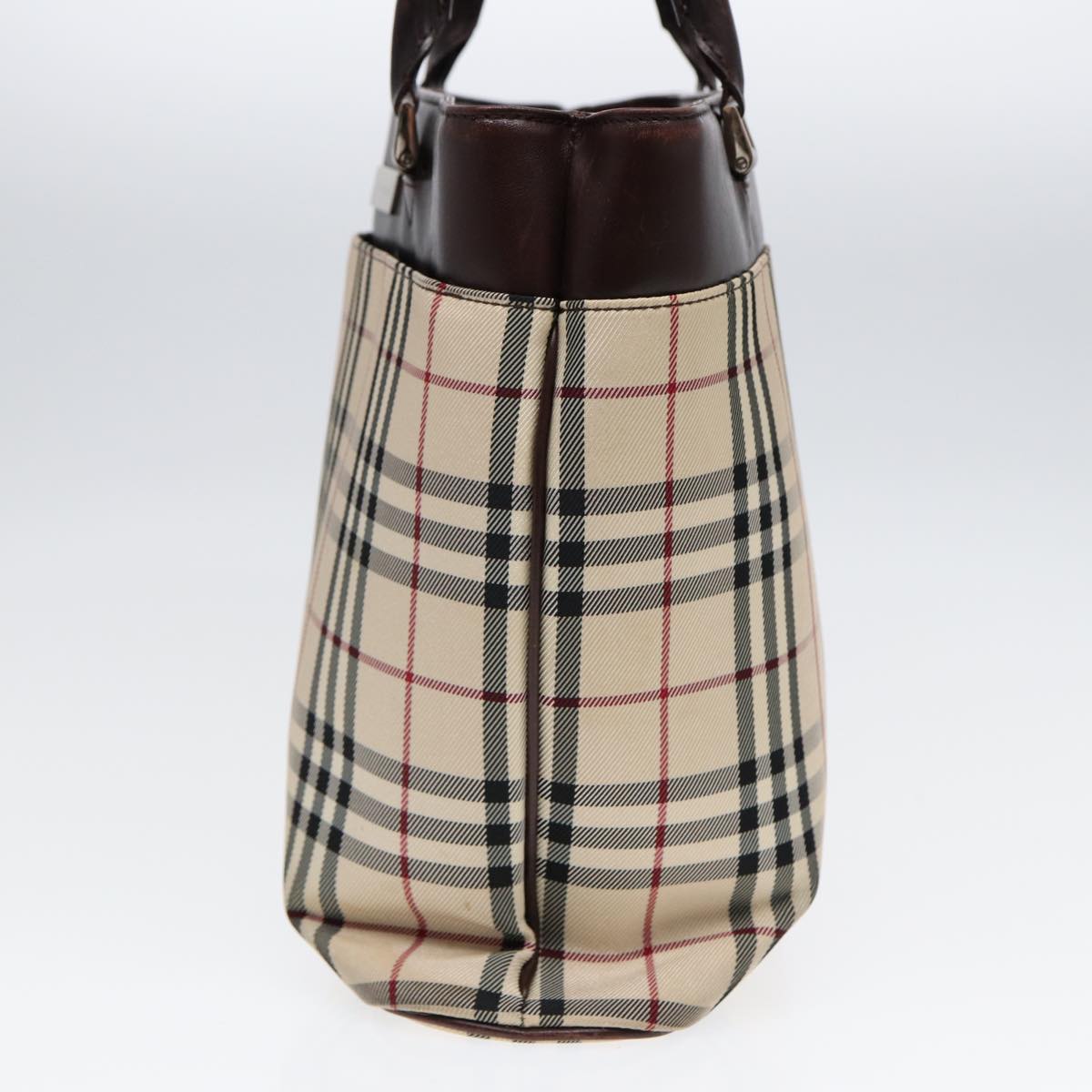 Burberry Nova Check Beige Canvas Handbag ( )