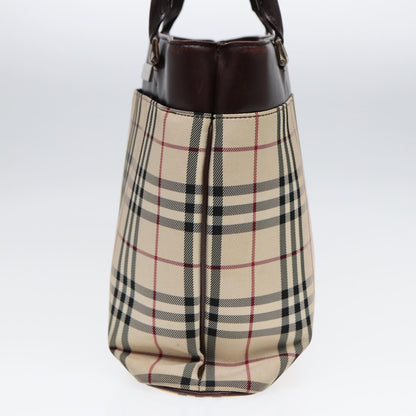 Burberry Nova Check Beige Canvas Handbag ( )