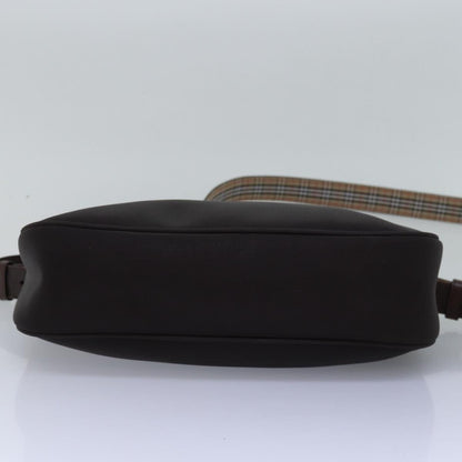 Burberry Brand Canvas Brown Shoulder Bag Style 7