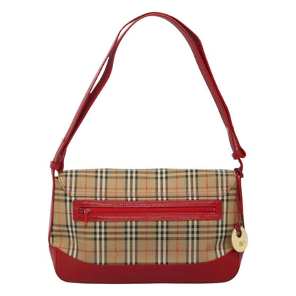 Burberry Nova Check Beige Canvas Shoulder Bag ( )