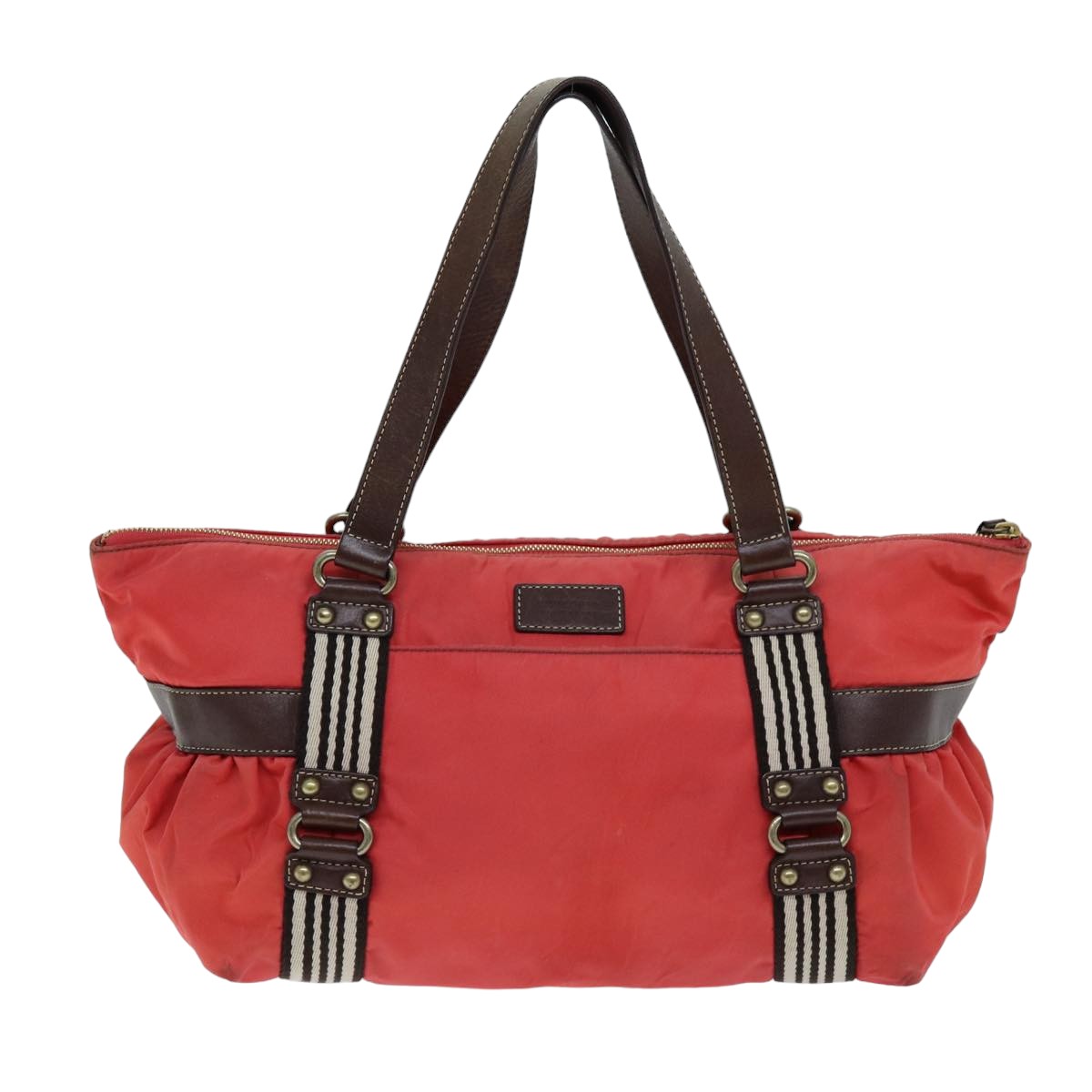 Burberry Label Brand Blue Handbag