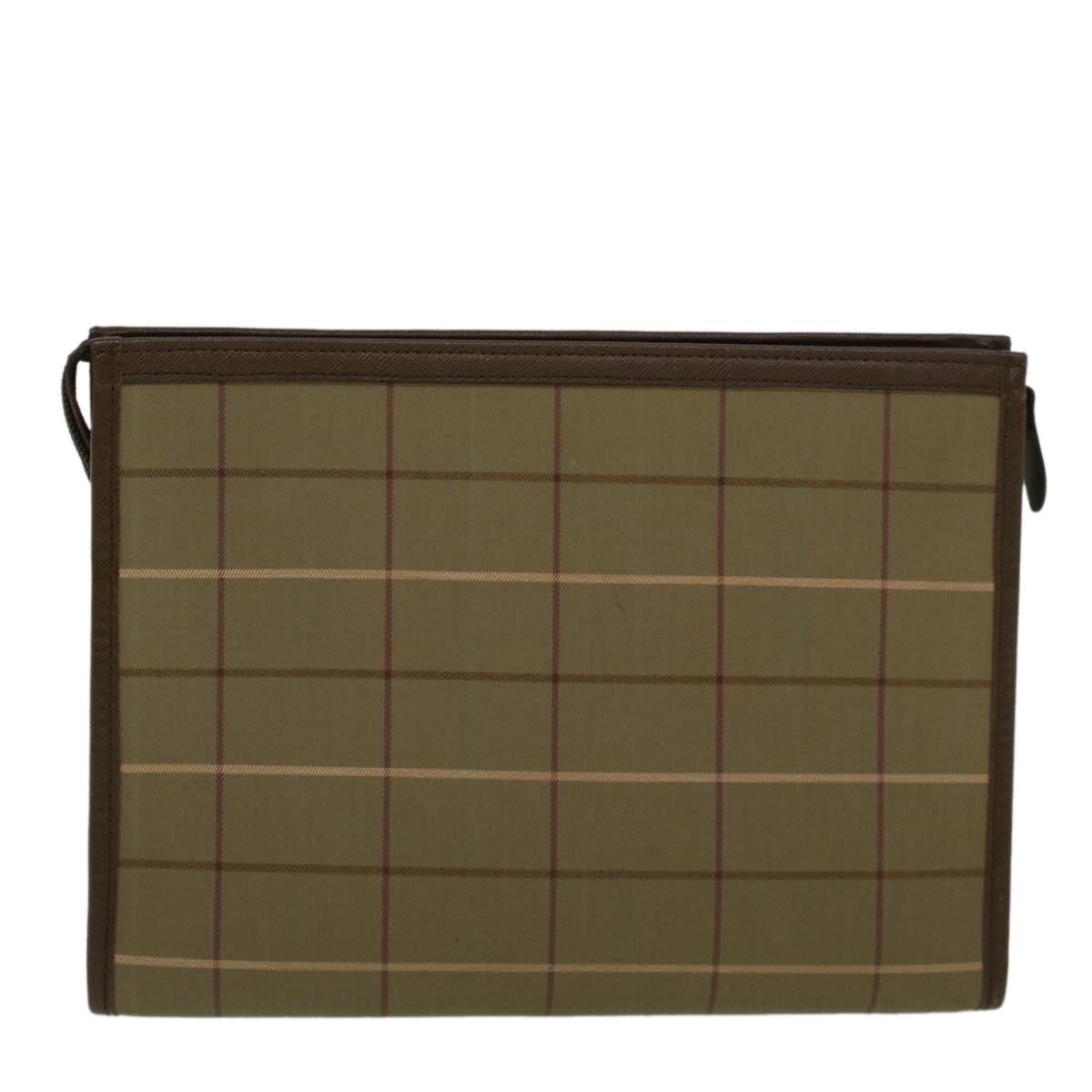 Burberry Brand Canvas Green Clutch Bag Style 4