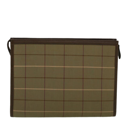 Burberry Brand Canvas Green Clutch Bag Style 4