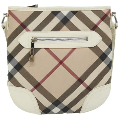 Burberry Brand Canvas White Shoulder Bag Style 7