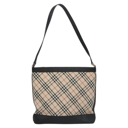 Burberry Nova Check Beige Canvas Shoulder Bag ( )